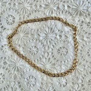 vintage chunky gold chain necklace